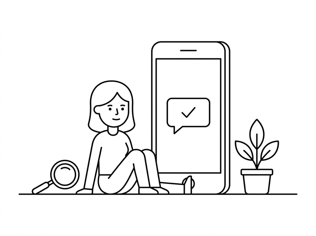 Black and white line illustration representing the honest short version.