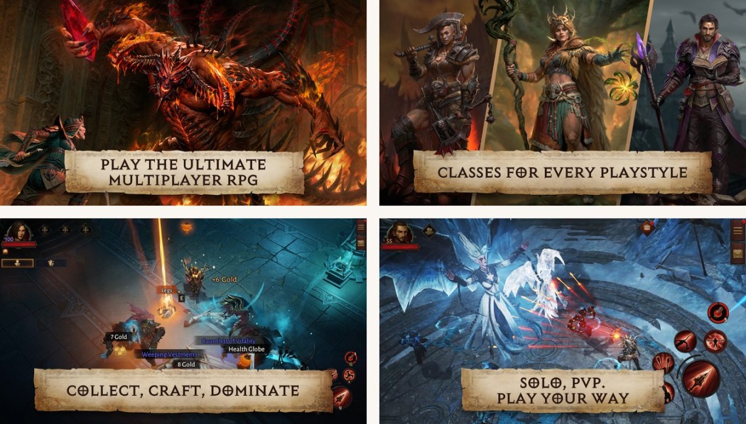 Diablo Immortal gameplay on Android
