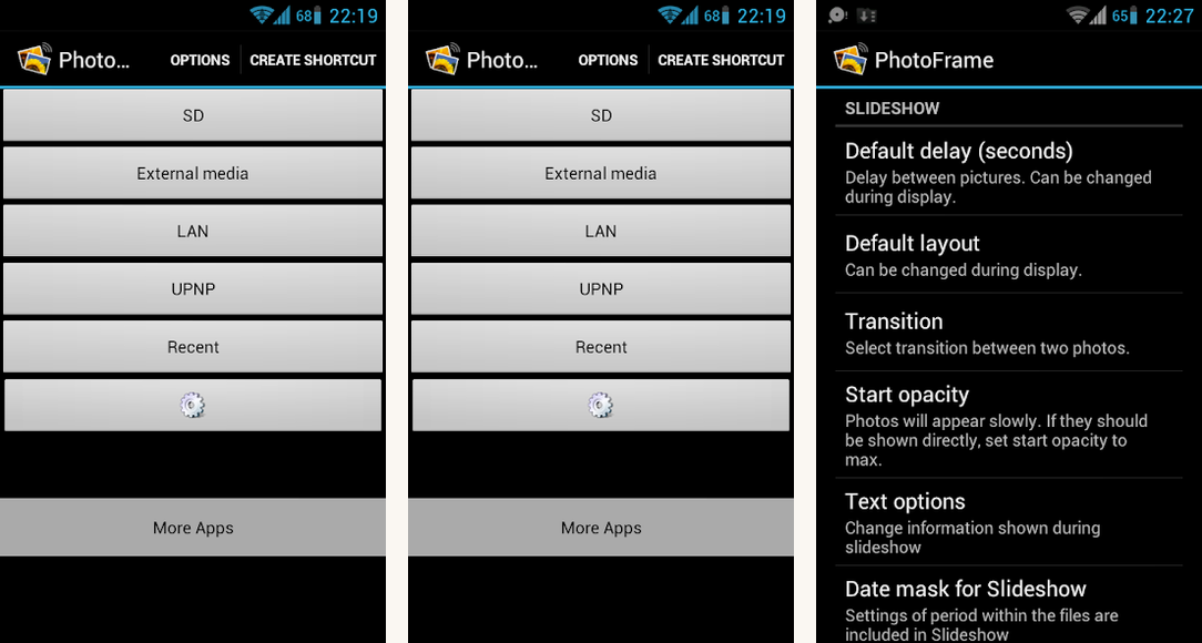 Digital Photo Frame Slideshow by Wyseur screenshots on Android