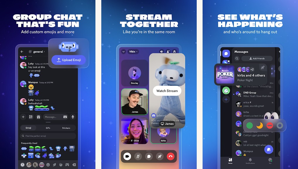Discord screen-share screenshots on Android
