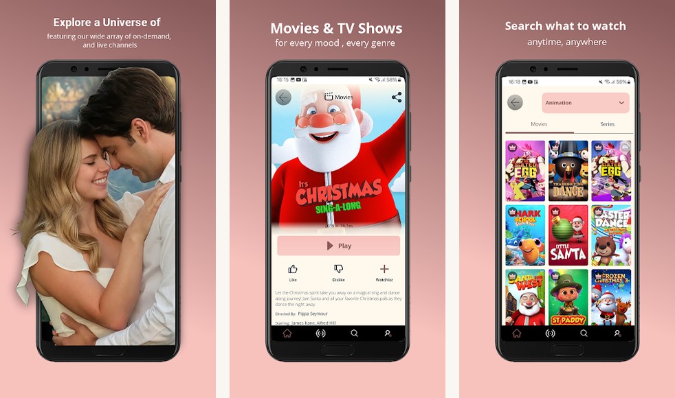 Dove Channel screenshots on Android