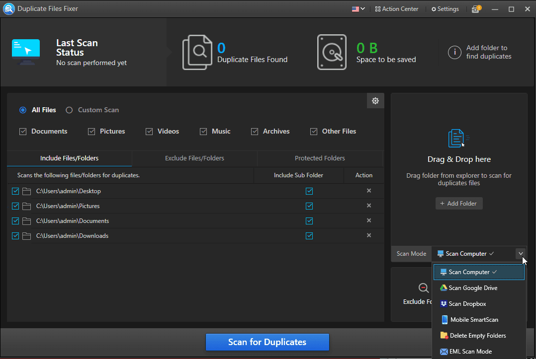Duplicate File Fixer by Systweak screenshot