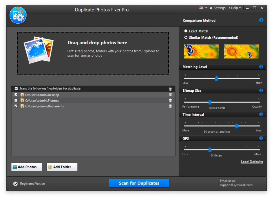 Duplicate Photos Fixer Pro by Systweak screenshot