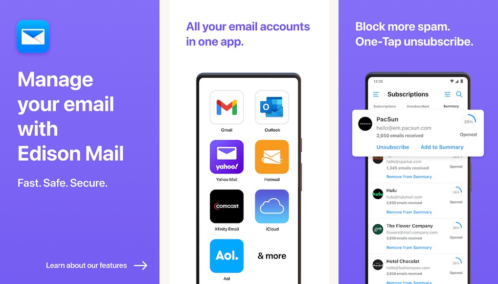 Edison Mail screenshots on Android