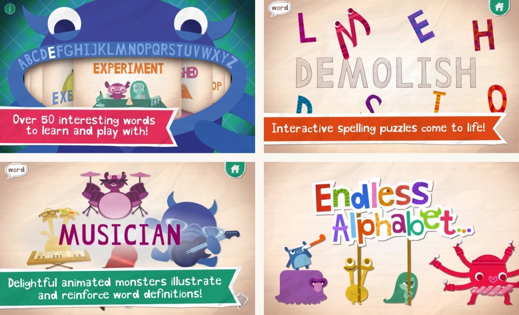 Endless Alphabet gameplay on Android