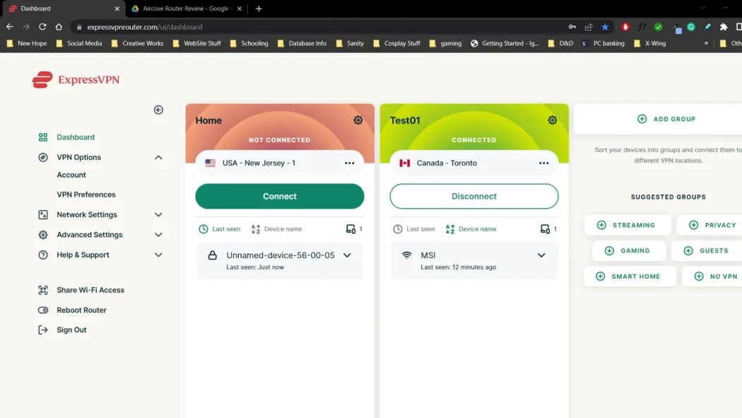 ExpressVPN screenshot