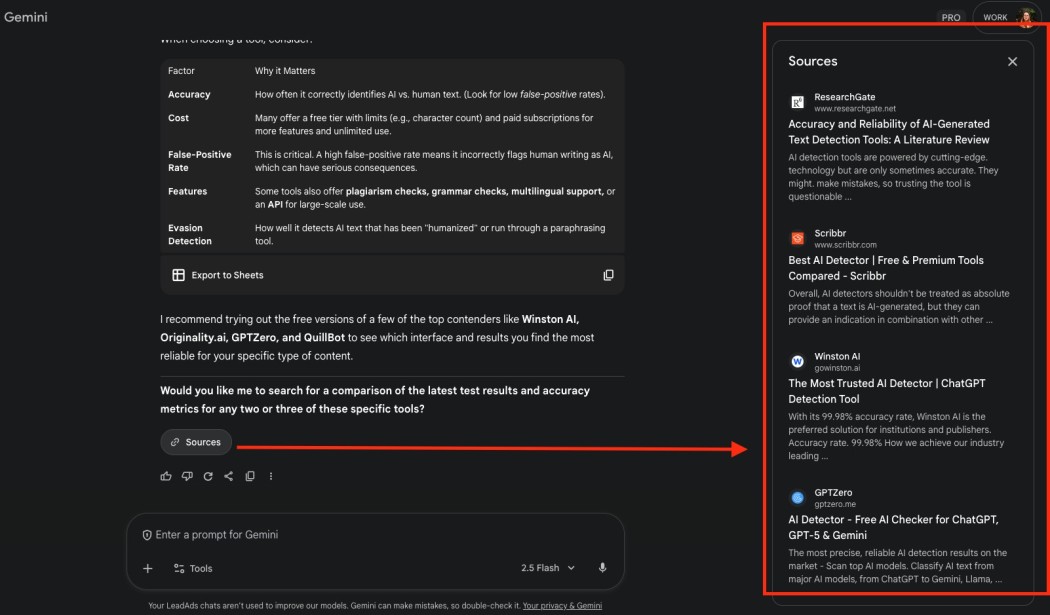 Gemini (AI study help with citation discipline) screenshot