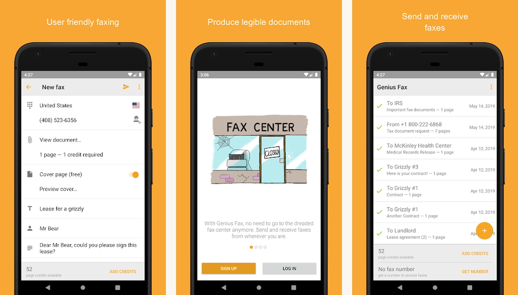 Genius Fax screenshots on Android