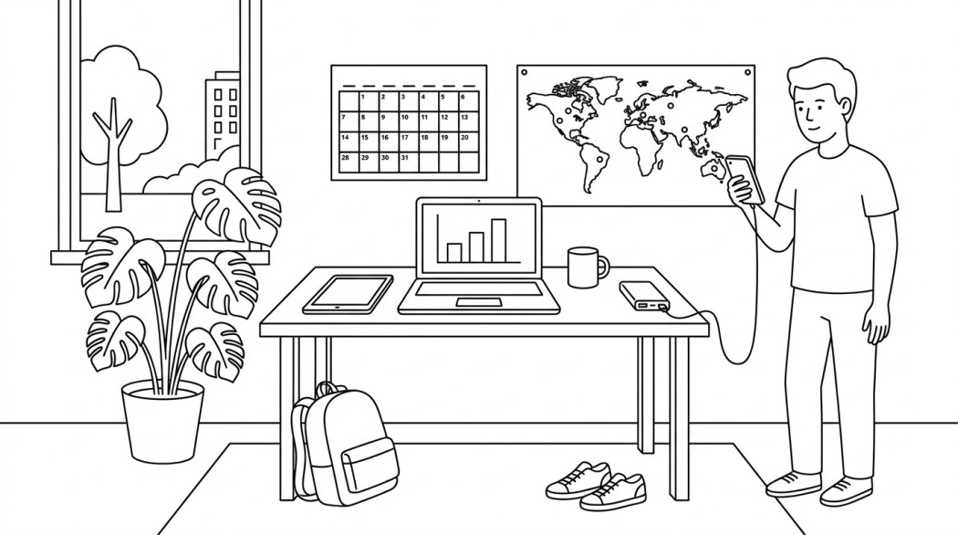 Black-and-white line illustration: a minimal Notion-style scene representing how to catch the best and rarest pokemon in pokemon go (legitimate strategies, iv, and event timing).