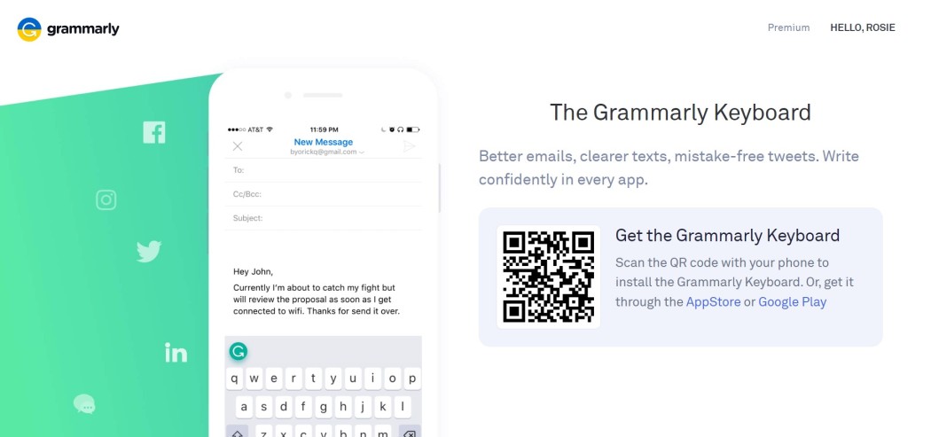 Grammarly Keyboard screenshot
