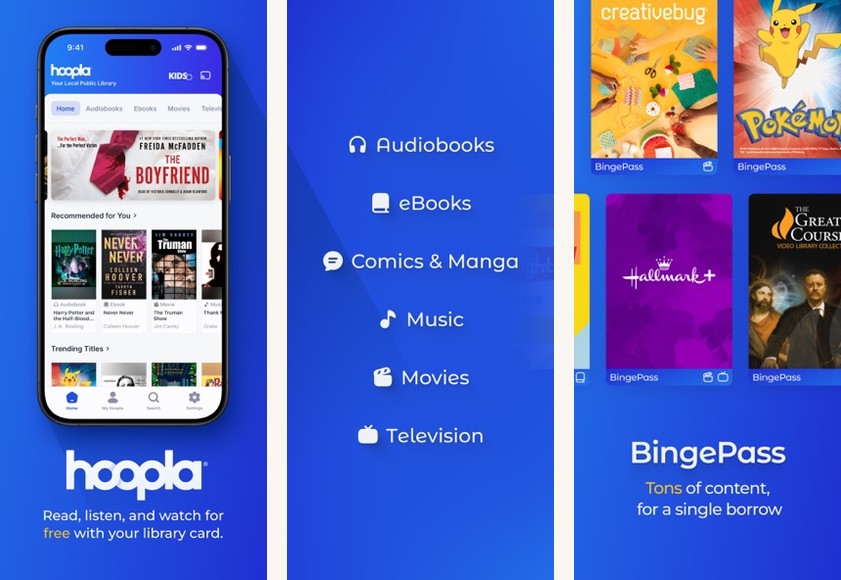 Hoopla screenshots on Android