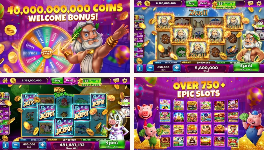 Jackpot Party Slots gameplay on Android