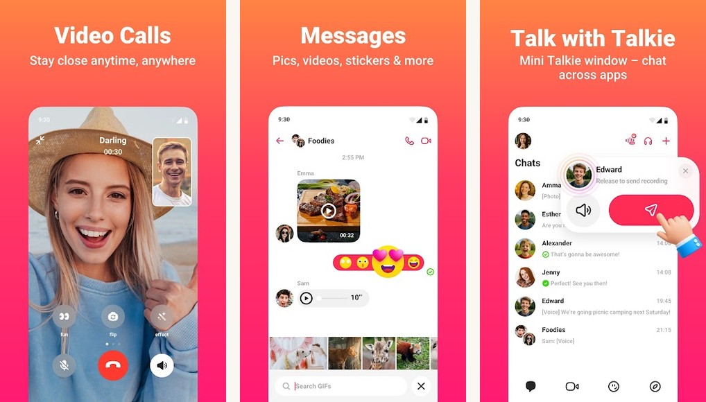 JusTalk: Free Video Calls screenshots on Android