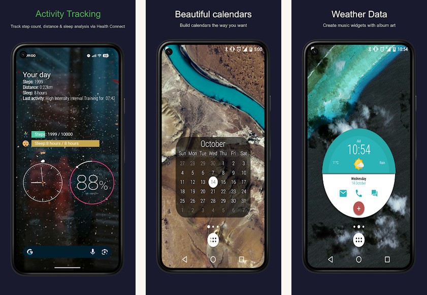 KWGT Kustom Widget Maker screenshots on Android