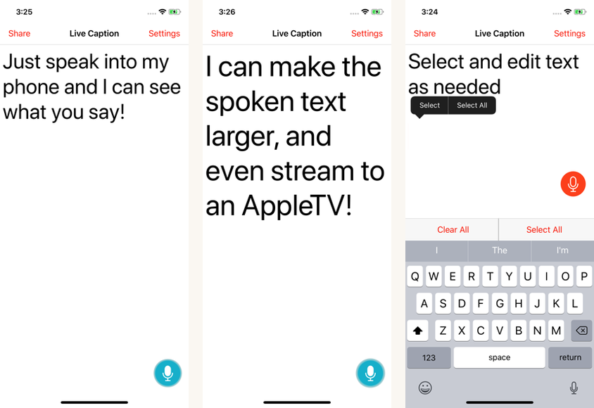 Live Caption screenshots on Android
