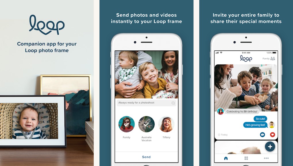 Loop Photo Frame app screenshots on Android
