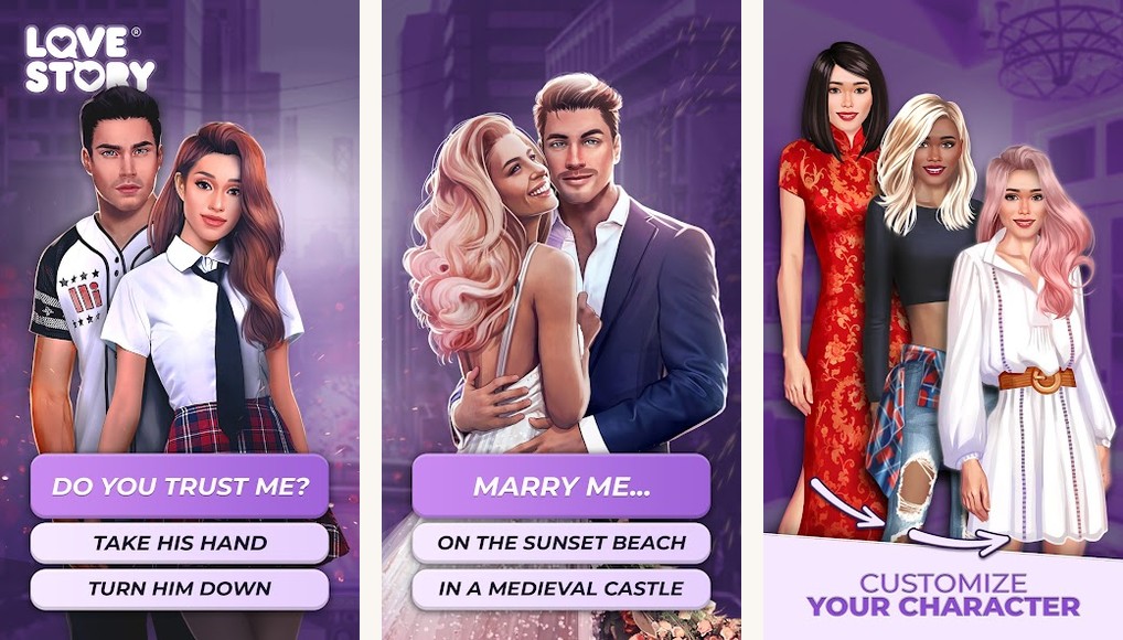 Love Story Romance Games screenshots on Android