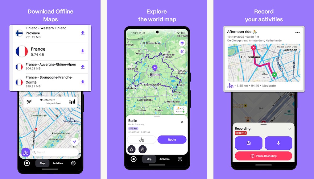 Magic Earth screenshots on Android