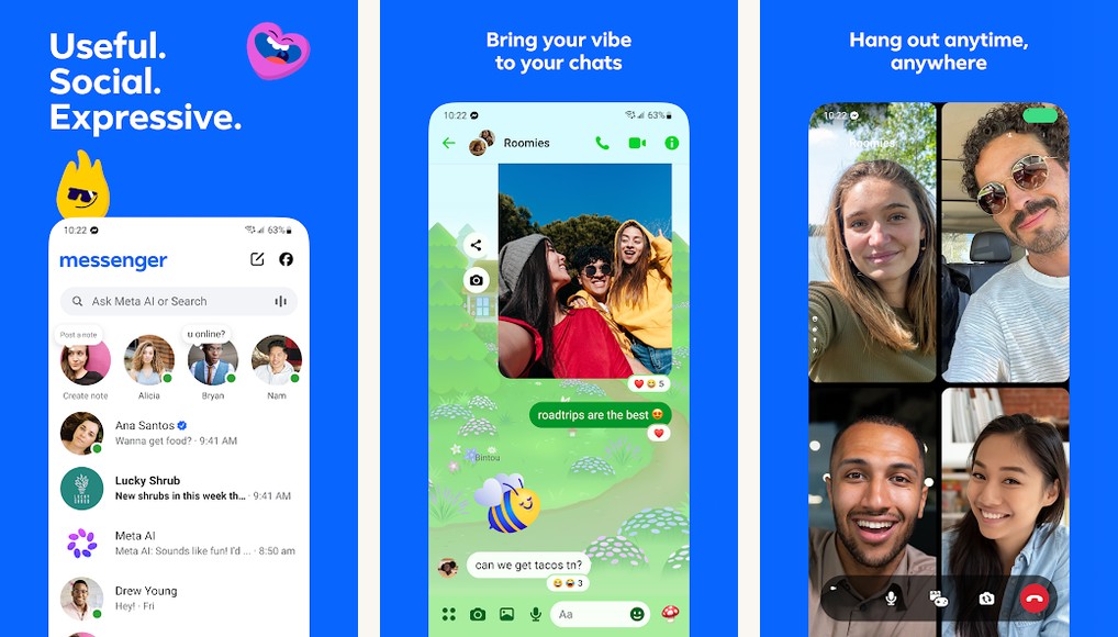 Messenger screenshots on Android