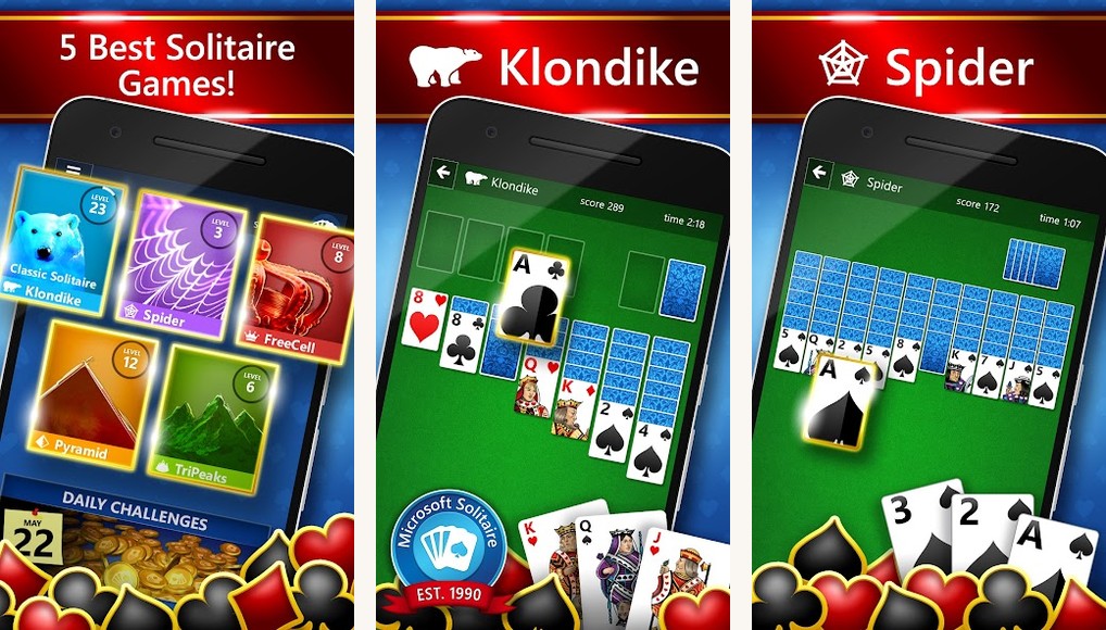 Microsoft Solitaire Collection screenshots on Android
