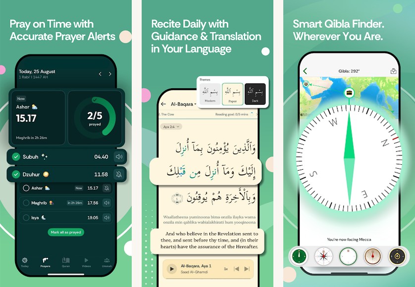Muslim Pro screenshots on Android