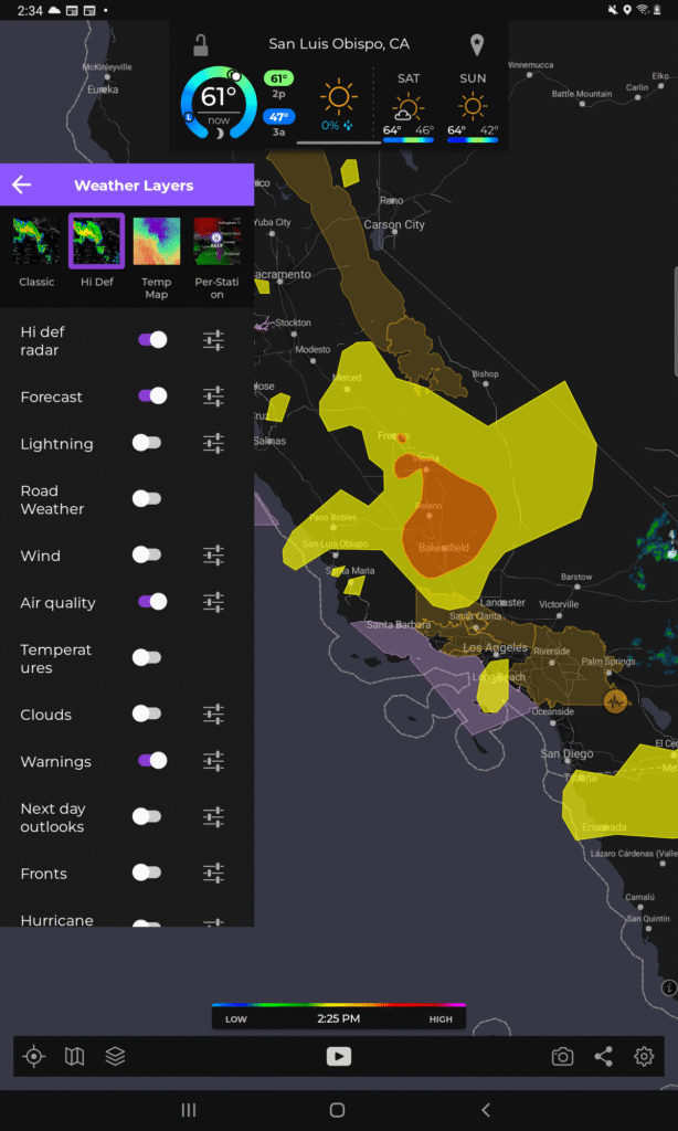 MyRadar and the radar-focused tier screenshot