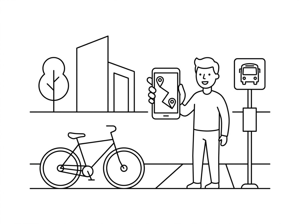 Black and white line illustration representing best option for most people.