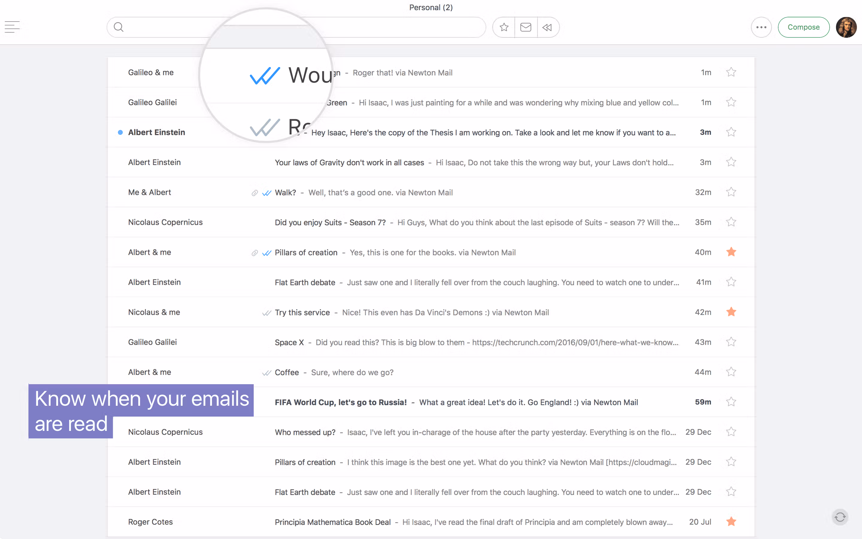 Newton Mail screenshot