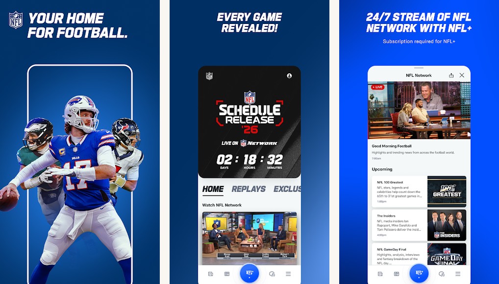 NFL screenshots on Android