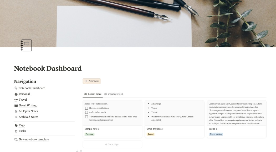 Notion or Obsidian for note-taking screenshot