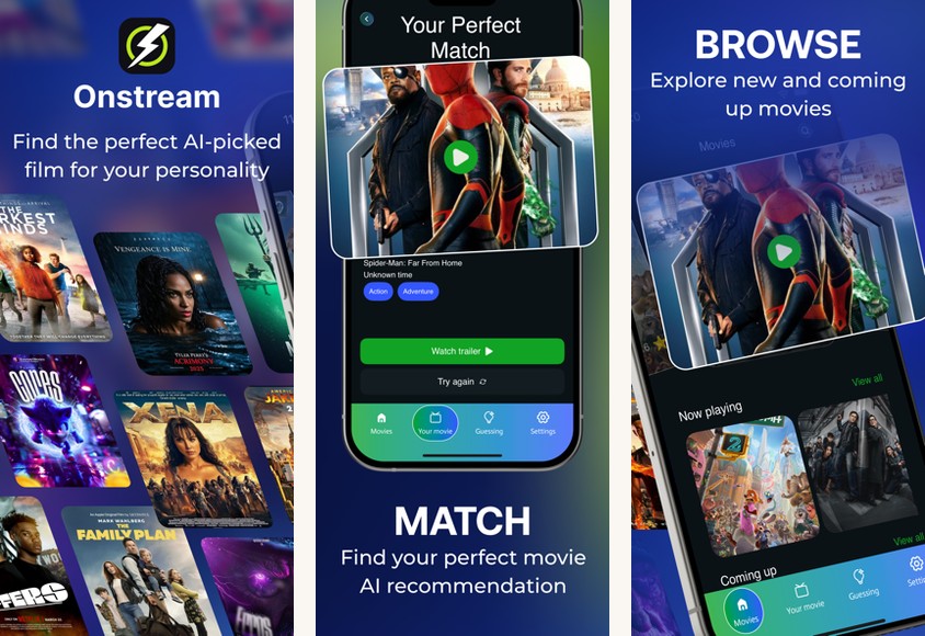 OnStream screenshots on Android
