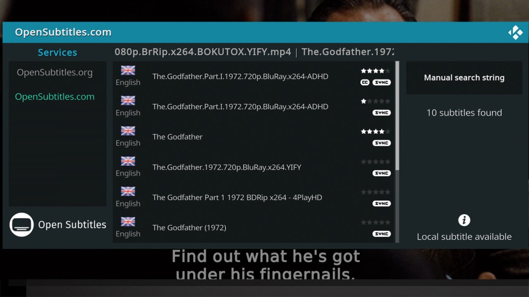 OpenSubtitles.com screenshot