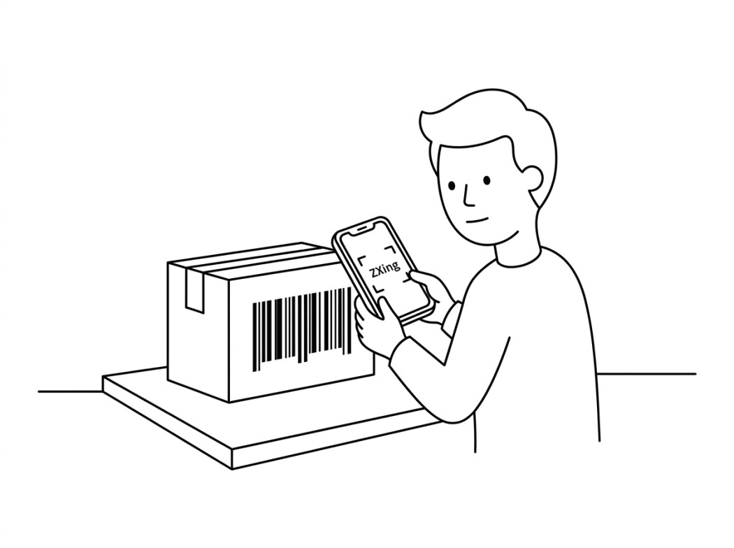 ZXing Barcode Scanner editorial illustration