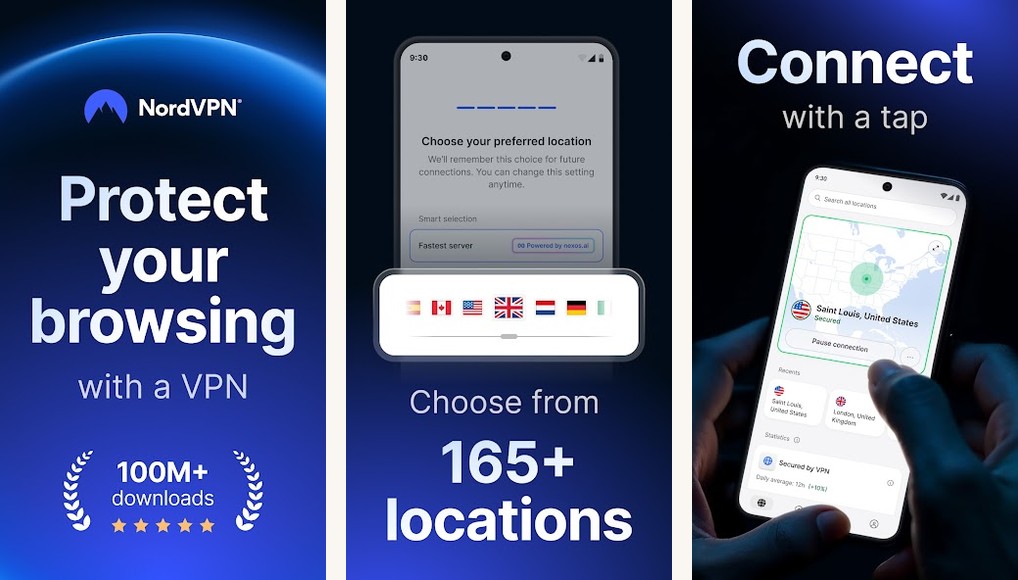 NordVPN screenshots screenshots on Android