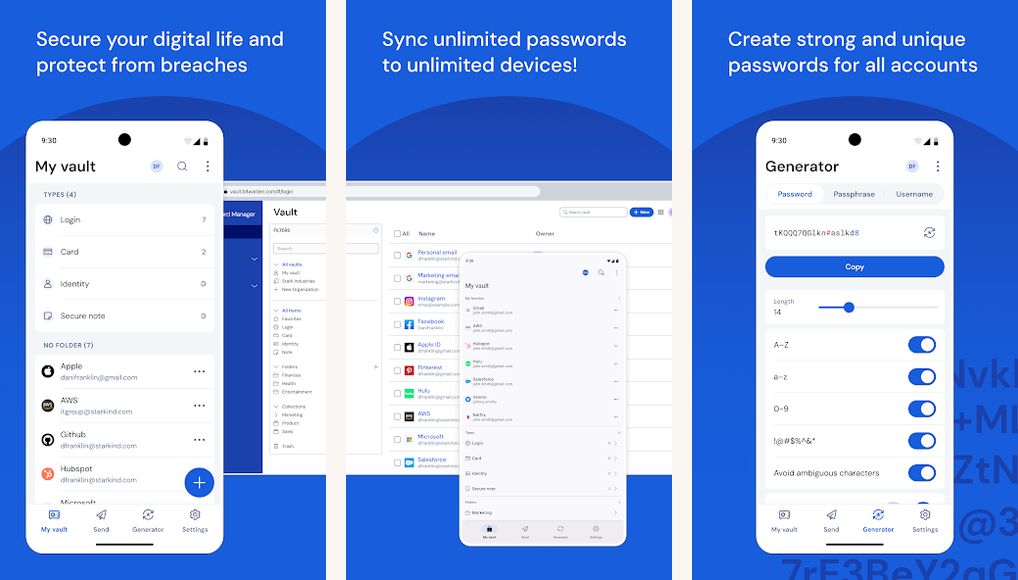 Bitwarden screenshots screenshots on Android