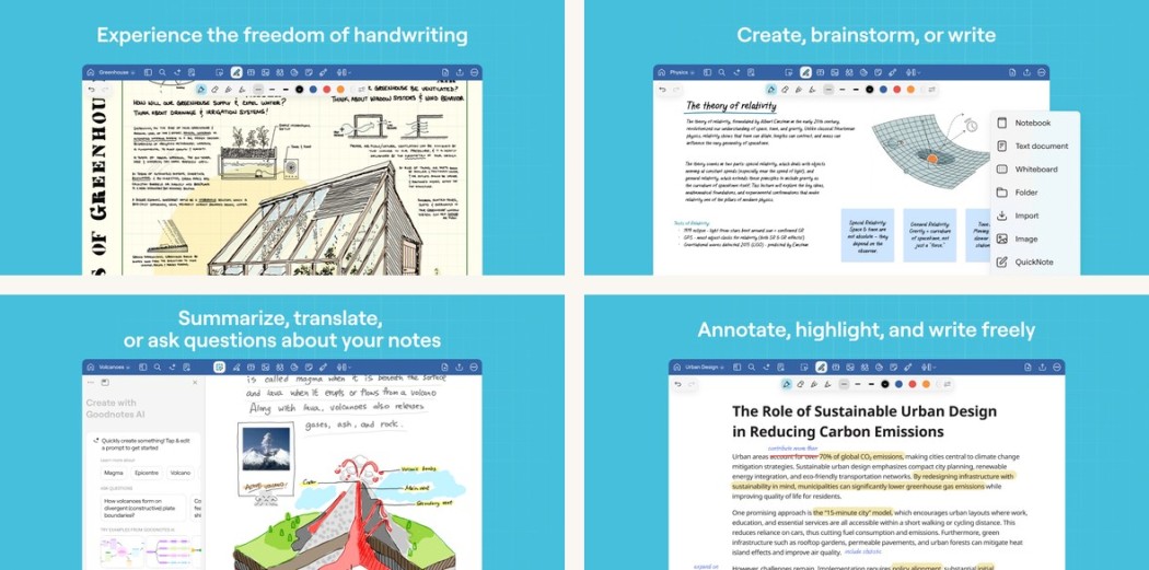 Goodnotes gameplay screenshots on Android