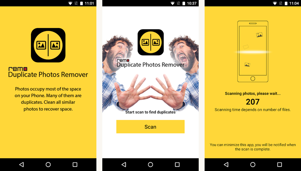 Remo Duplicate Photos Remover screenshots screenshots on Android