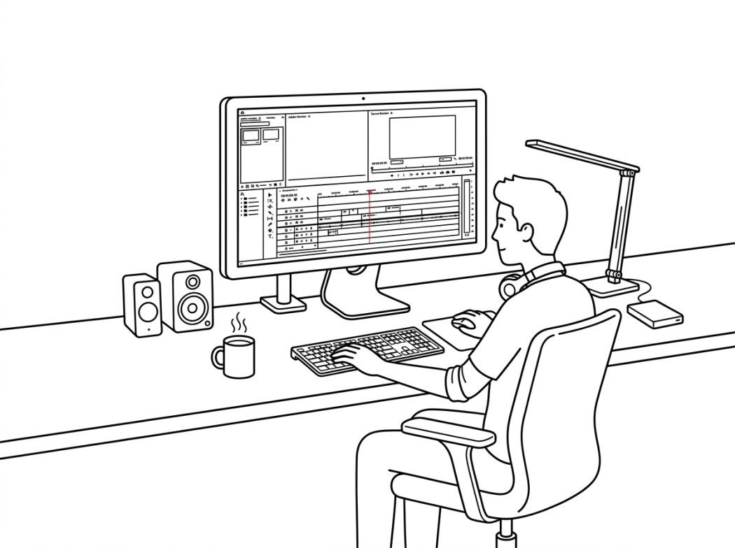 Adobe Premiere Pro editorial illustration