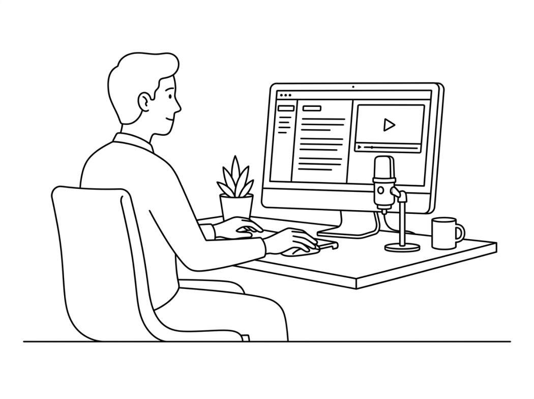 Descript editorial illustration