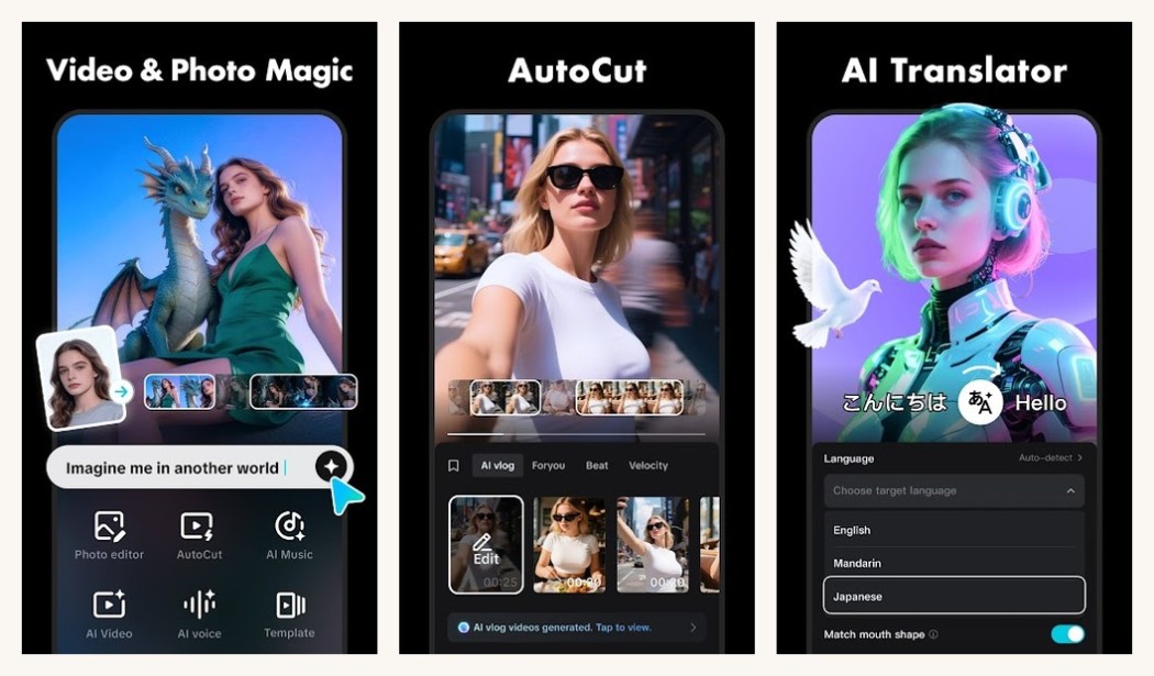 CapCut AI video editor on Android