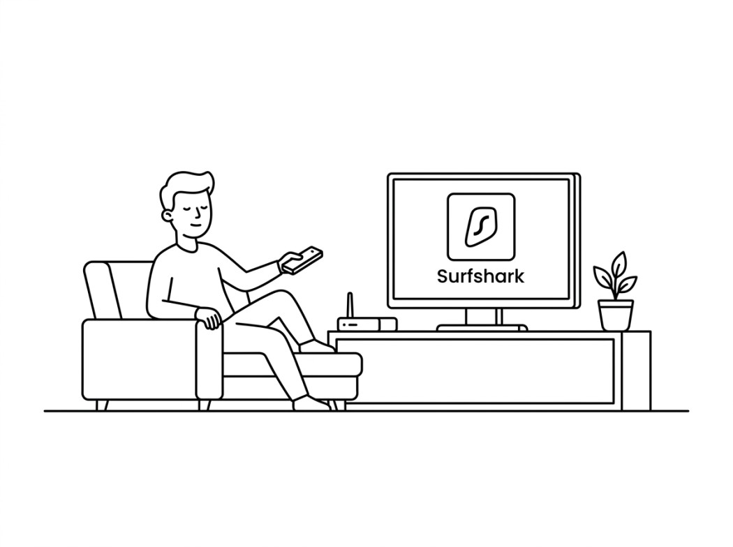 Surfshark editorial illustration