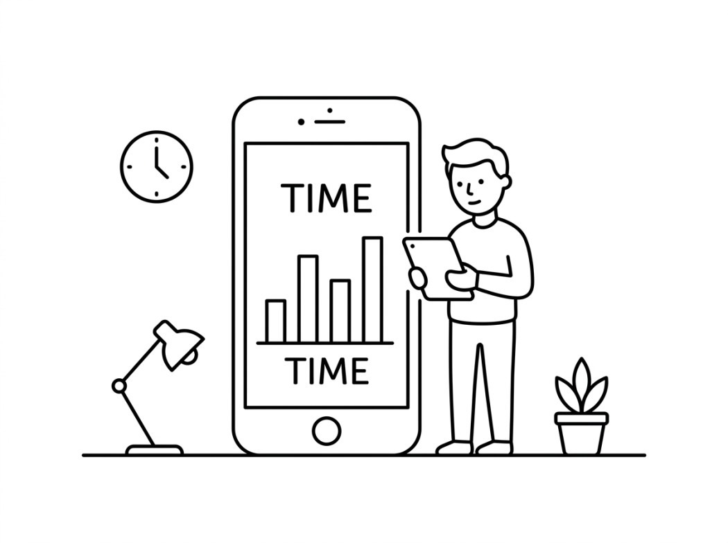 Apple Screen Time editorial illustration