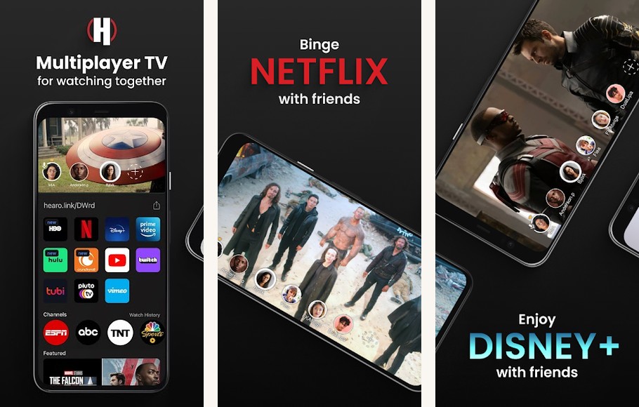 Hearo app screenshots on Android