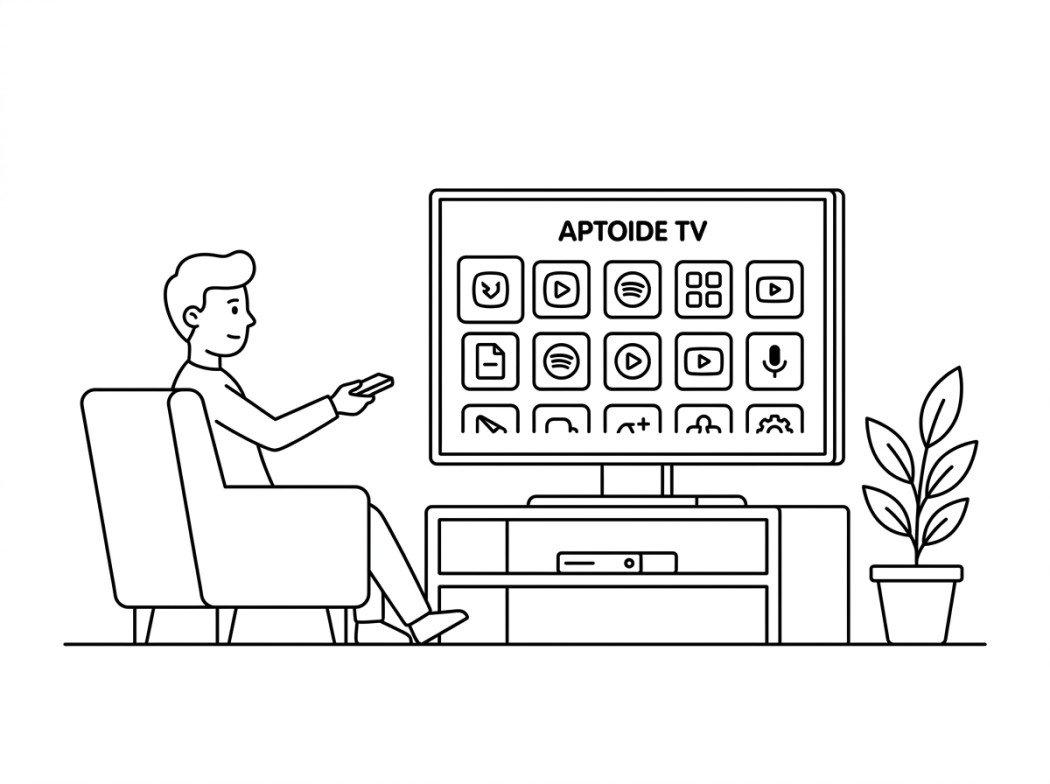 Aptoide TV editorial illustration