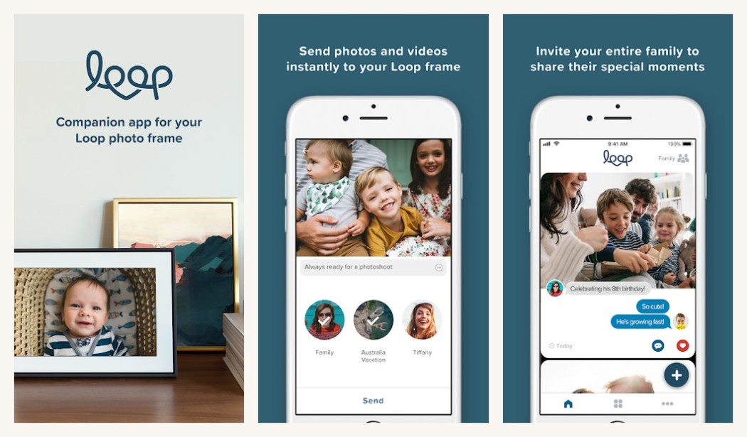 Loop Photo Frame app on Android