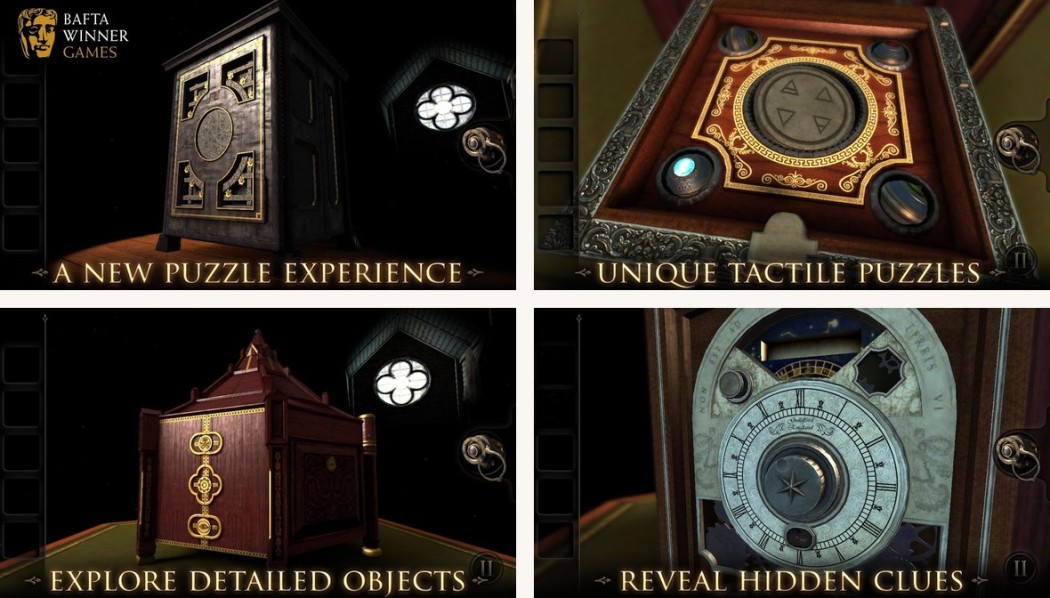 The Room series app screenshots on Android