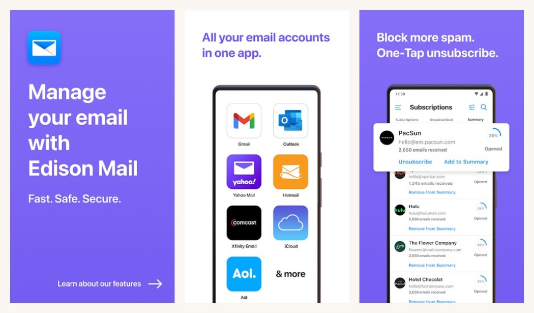 Edison Mail on Android