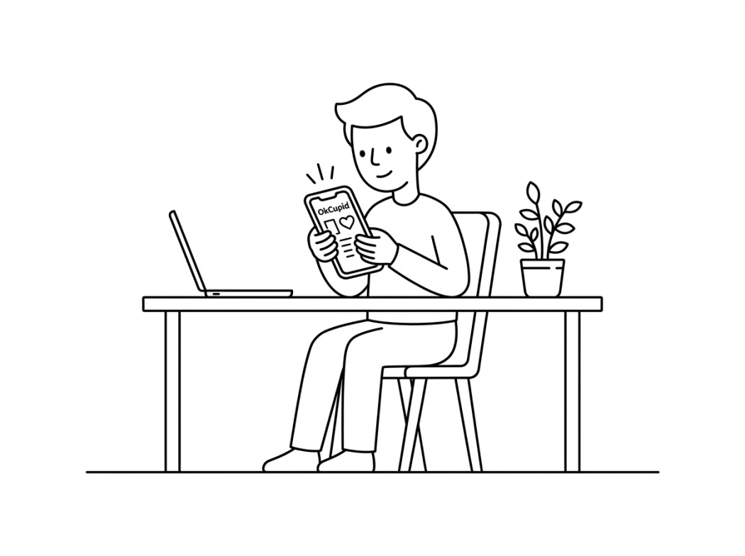 OkCupid editorial illustration