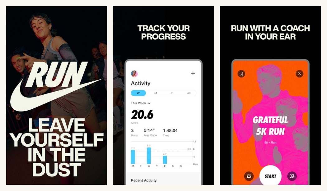 Nike Run Club running coach on Android