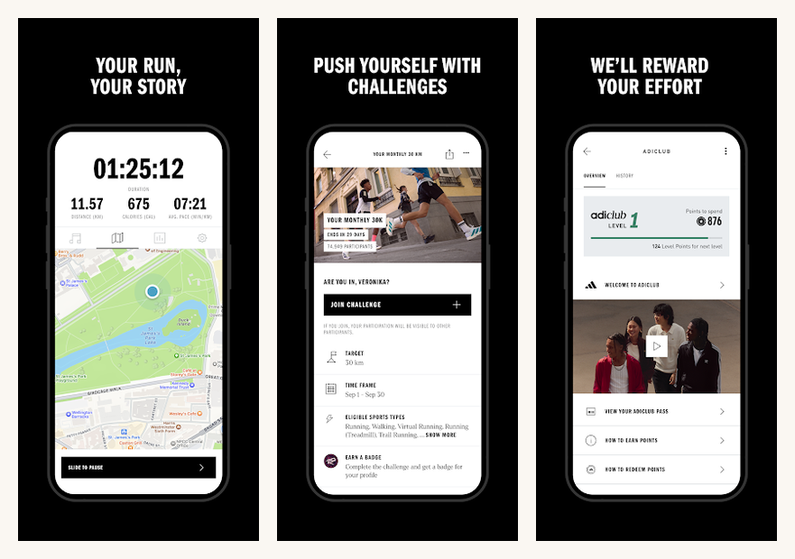 Adidas Running by Runtastic on Android
